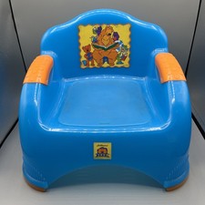 RARE VTG Bear In The Big Blue House Toddler Booster Seat Jim Henson Chair READ