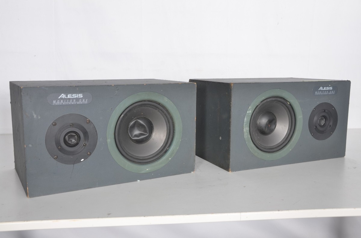Pair of Alesis Monitor One Studio Reference Monitor Speakers One