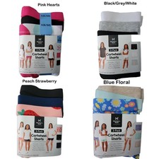 Member's Mark Girls Full-Elastic Waistband Secure Fit Cartwheel Shorts, 3pk