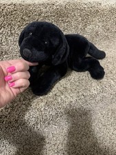 Vintage Animal Alley Toys R Us Black Lab Labrador Puppy Dog  Realistic Plush