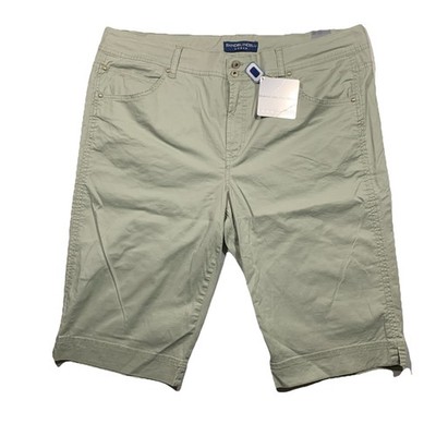 Bandolinoblu Woman Capris 20W Seagrass Green Light Denim Brady NWT