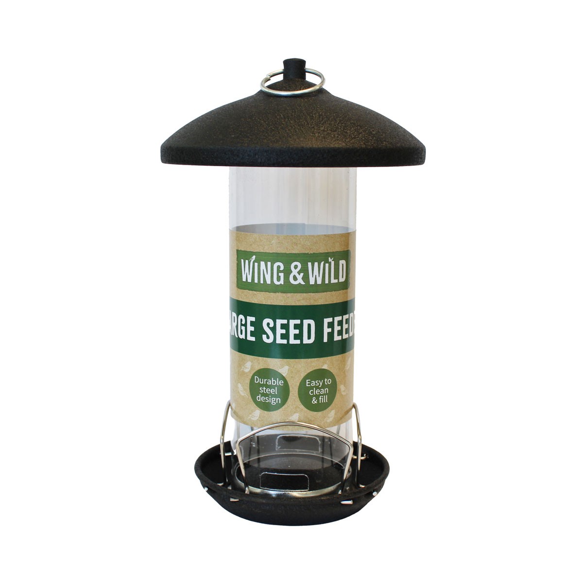 Wing & Wild Large Seed Bird Feeder - 29cm
