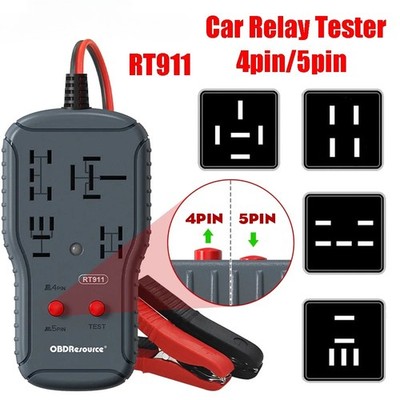 New 12V/24V Automotive Relay Tester 4PIN 5PIN Super Relay Tester Diagnostic Tool