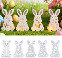 Silikonform GießFormen Ostern, 4 StüCk Osterhase Silikonform Ostern FüR FrüHling