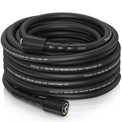 #ad Super Flexible Kink Resistant Prevent leakage Pressure Washer Hose 50 FTBlac... $50.52