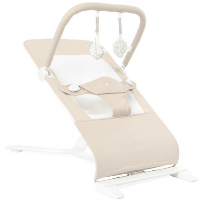 Alpine Organic Deluxe Portable Baby Bouncer 3 Position Recline Organic Oat
