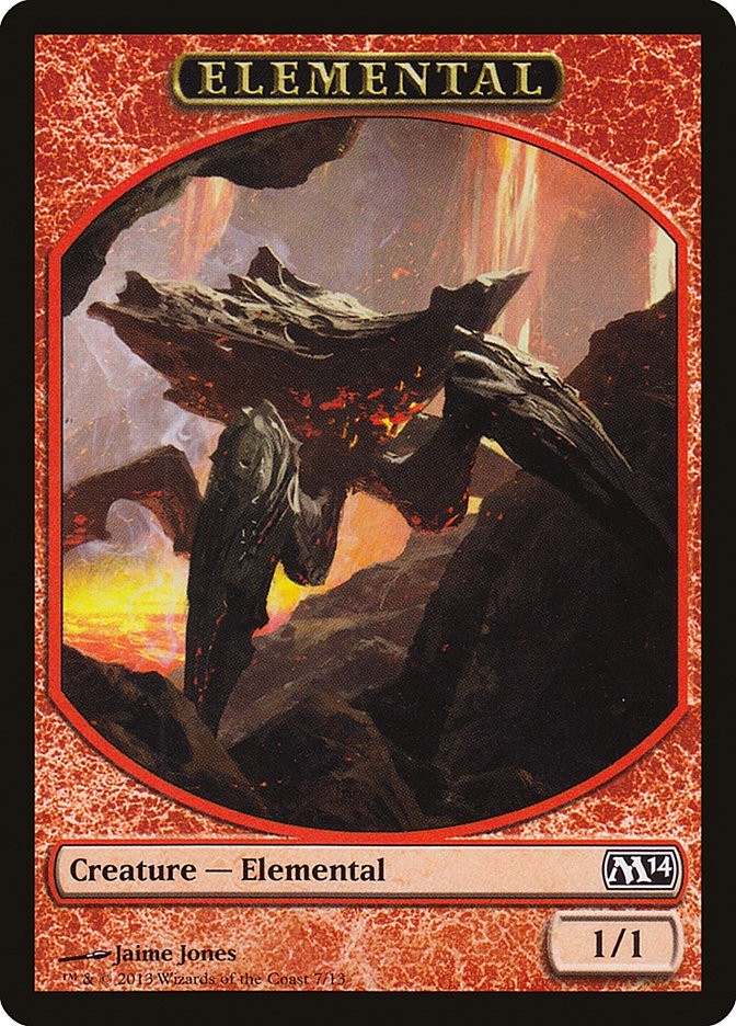 Elemental Token - #7 - Magic Core Set 2014 - LP/NM MTG
