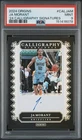 2024 PANINI ORIGINS JA MORANT CALLIGRAPHY SIGNATURES SSP CASE HIT ON CARD PSA 9