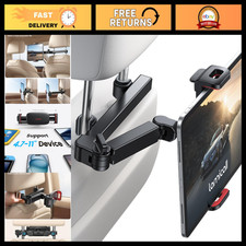 3-in-1 Car Headrest Tablet Holder Mount - Adjustable Extension Arm for Tablets