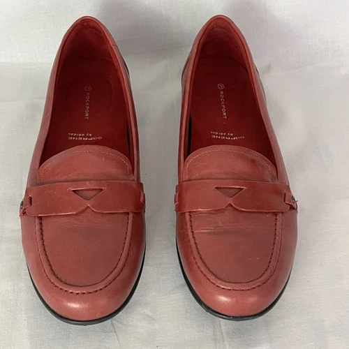 Mocassini Rockport AdiPrene By Adidas Vegan in pelle da donna taglia 9 5 marrone