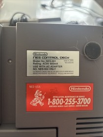 Nintendo NES Entertainment System Action Set Complete Console Working 3 Games