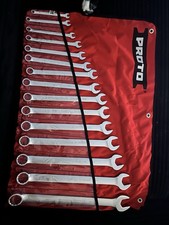 Proto J1200fasd 15-piece Combination Wrench Set 12-point