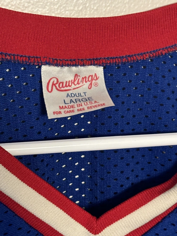 Camiseta grande vintage de los New York Buffalo Bills Eric Moulds Rawlings NFL de los años 90 Foto 4 de 4