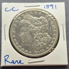 1891-CC $1 Morgan Silver Dollar