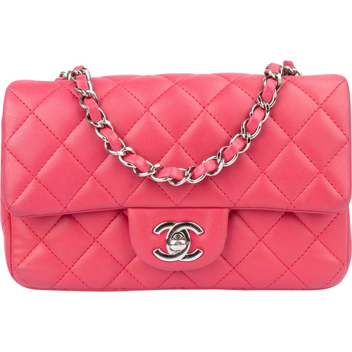 Chanel Quilted Lambskin Single Flap Crossbody Bag Coco CC Bag