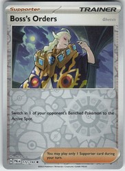 Boss's Orders (Ghetsis) 172/193 Paldea Evolved Reverse Holo Rare