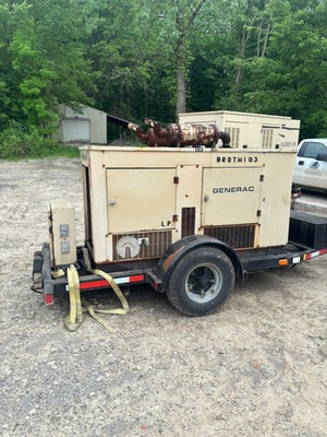 #ad #ad Generac 50kW Towable Mobile Generator 50kW 1 3PH LP Gas Trailer TESTED w VIDEO $4400.00