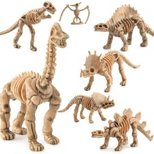 12pcs Dinosaur Toys Fossil Skeleton Simulation Model Action Figure Toy Gift a