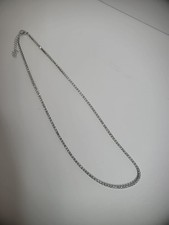 Vintage Silver Tone Necklace Crystal Rhinestones Jewelry Costume Wedding Bride