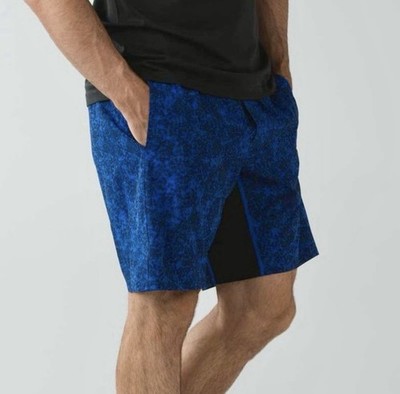 Lululemon Men's Assert Short 9'' Cannonball Harbor Blue Deep Navy M 