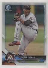2018 Bowman Draft Chrome Refractor Jorge Guzman #BDC-66 0c4