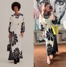 FARM RIO Black Palermo Cut Out Maxi Dress Size XS NWT