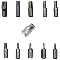 "Spezial Bit Torx T-Profil 3/8\"-Antrieb Adapter T10 15 20 25 27 30 40 45 50 55"