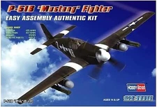 HobbyBoss Easy Build P-51B Mustang - Plastic Model Airplane Kit - 1/72 Scale