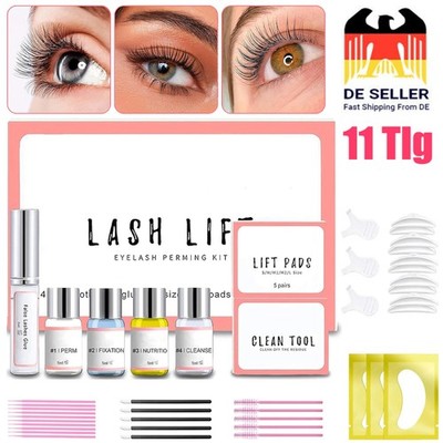 Wimpernlifting Dauerwelle Wimpernlaminierung Lash Lift Vegan Quick Set 11 Tlg DE