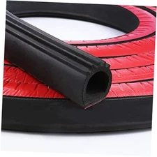 D Shape Door Rubber Seal Strip,1" RV Slide Out Seal Self-Adhesive EPDM 18ft
