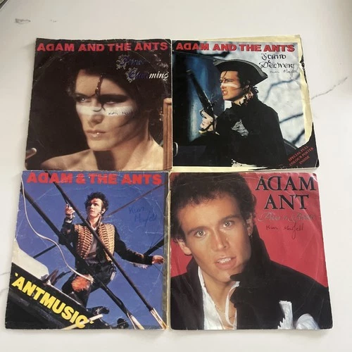 ADAM  & THE ANTS   JOB LOT 4 x VINYL 7" SINGLE RECORDS - Prince Charming & more