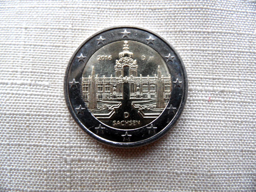 2 Euro Gedenkmünze Deutschland 2016 Sachsen Zwinger st - unz oder Zirkuliert vz - Bild 6 von 29