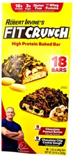 Chef Robert Irvine's Fit Crunch High Protein Baked Bars 18 x 1.62 Oz EXP 10/2026