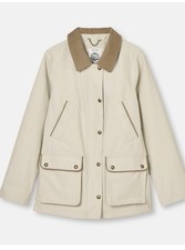 Image of Joules Womens Katherine Waterproof & Breathable Coat UK16 Stone New + Tags