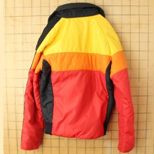 TOYOTA Nylon zip-up padded jacket 70S Vintage Width 53cm Length 64cm - Picture 2 of 5