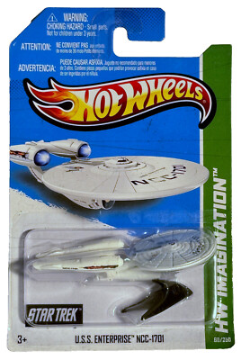 HOT WHEELS 2013 HW Imagination Star Trek U.S.S. Enterprise NCC-1701 1:64 NEW