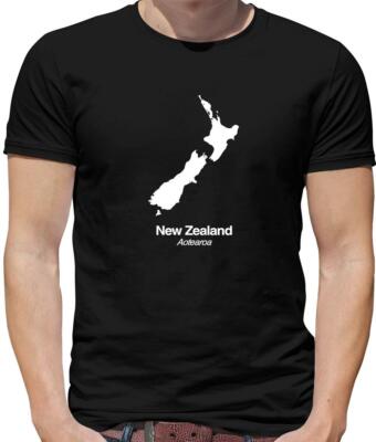 Country Silhouettes Neuseeland Herren T-Shirt - Gummistiefel - Ozeanien - Reisen