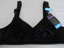Bali Classic Support Cool Comfort Wirefree BLACK Bra- 3820 sz 36C NWT