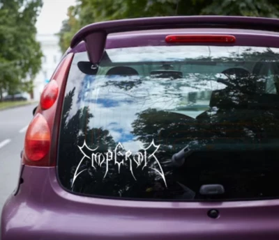 TORMENTOR Emperor Vinyl Logo Sticker Decal Heavy Metal Band Car Bumper Black Darkthrone