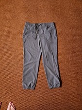 Eddie Bauer Pants Women's Large Gray Pull On Elastic Waist Tapered Leg