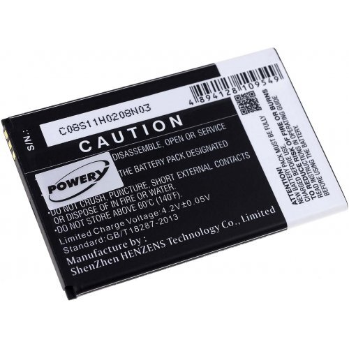 Battery for Wiko LENNY 2 3,7V 1800mAh/6,7Wh Li-Ion
