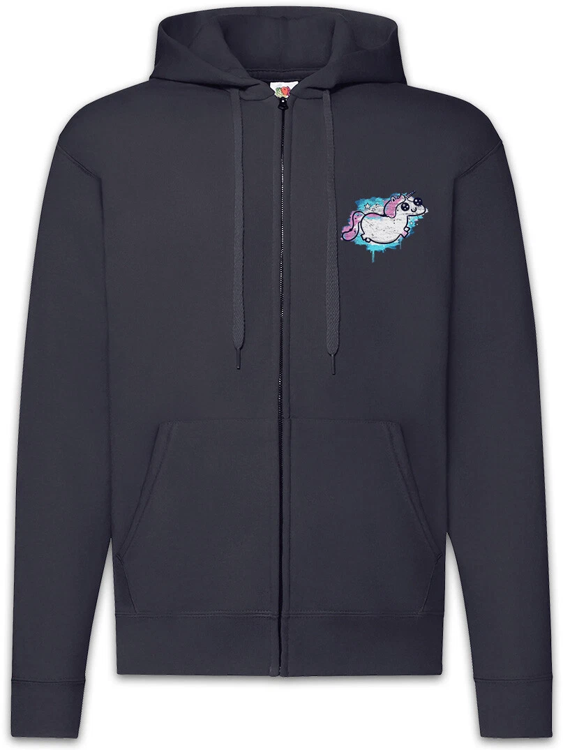 Unicorn Paint Zipper Hoodie Unicorns Geek Nerd Fun Rainbow Fairies Fairy