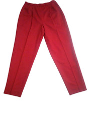 Pendleton Red 100 Wool Dress Pants Size 10 Vintage made in the USA 