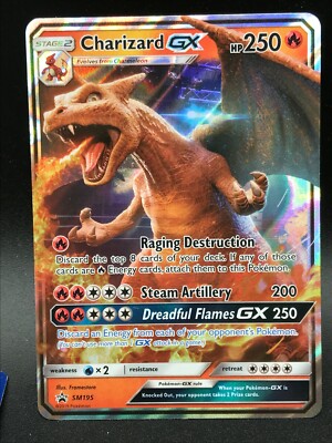 土日限定！kiunaMiniArcHoopPiercedEarring Charizard GX ULTRA RARE SM195 Detective Pikachu Pokemon Promo