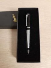 PENNA DI LUSSO BORSALINO B4021 A - ROLLER - ARGENTO E NERO