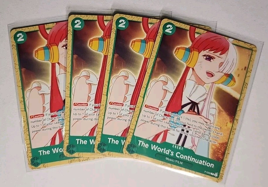 One Piece TCG Starter Deck 16 Worlds Continuation Playset P-059 x4