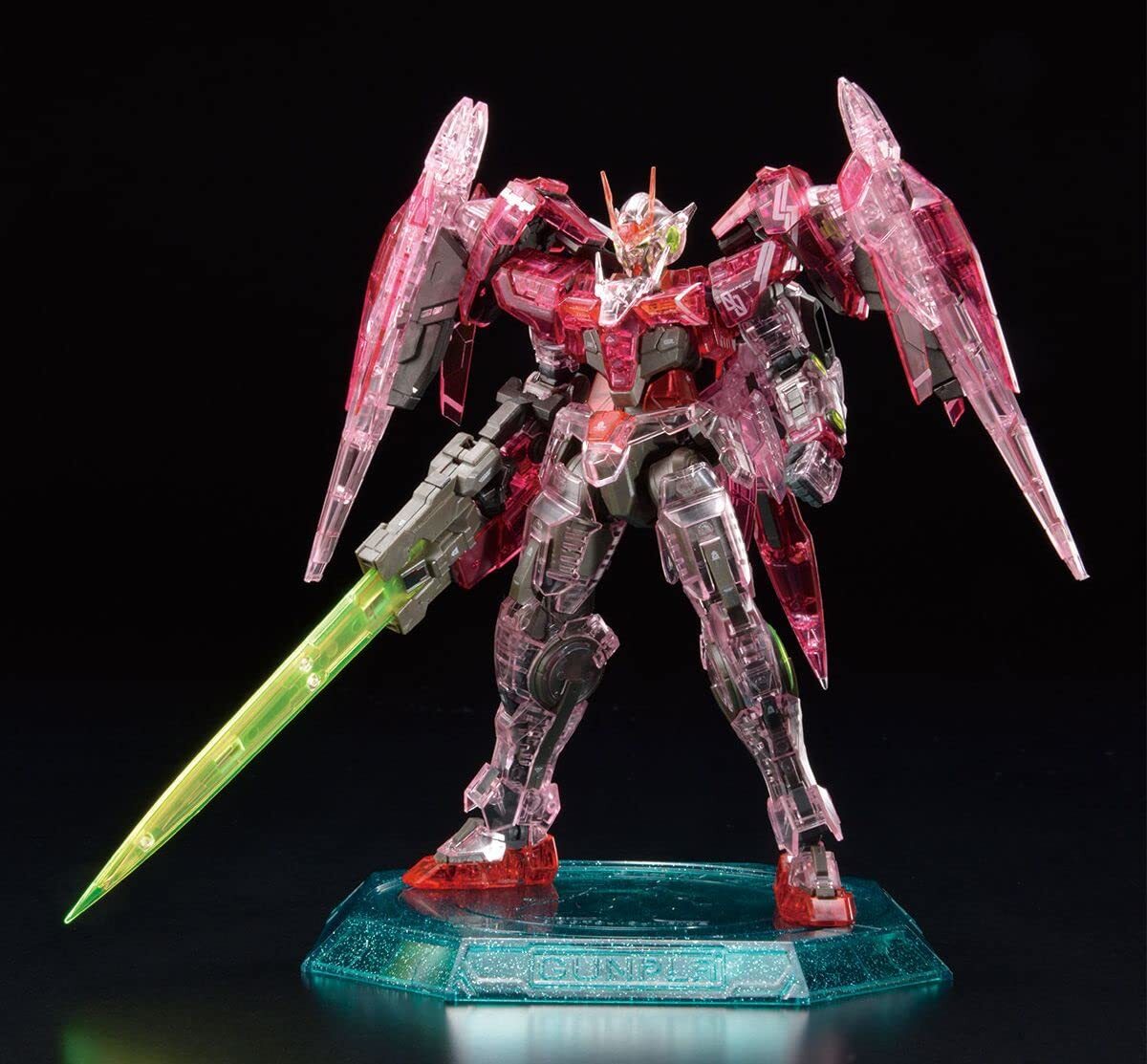RG 1/144 Gundam Base Limited OO Raiser Trans-Am Clear Plastic