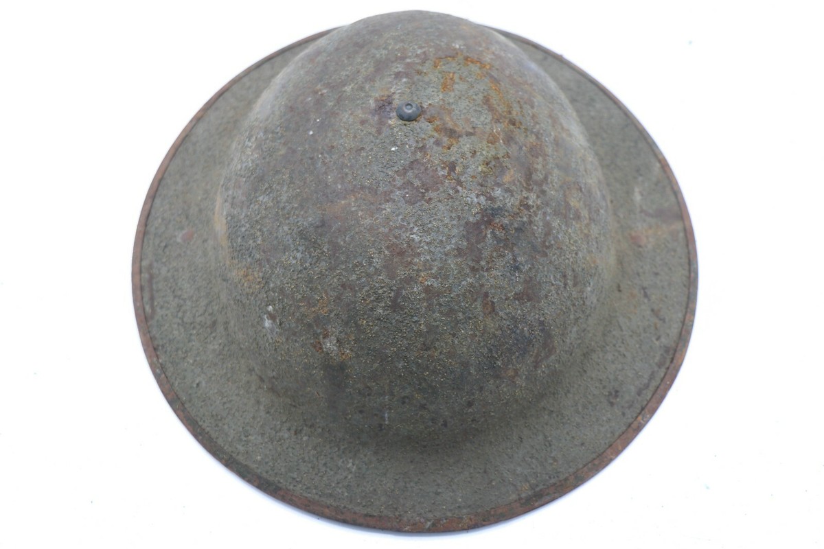 Original US WWII M1917AI Steel Helmet with Leather Liner | eBay