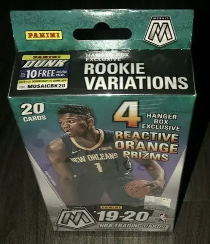 2019-20 Panini Mosaic Hanger Box 20 NBA Cards Bol? Zion? Ja Morant? NEW SEALED