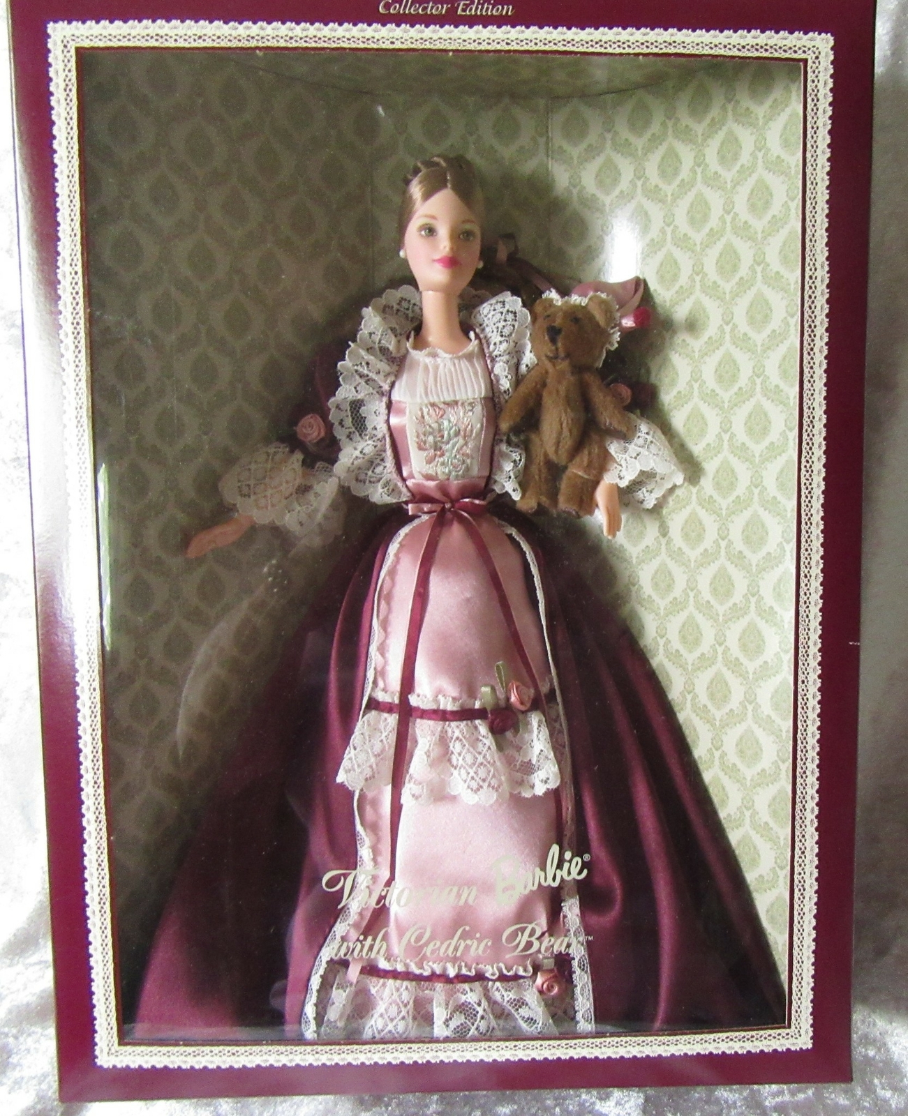 victorian barbie with cedric bear